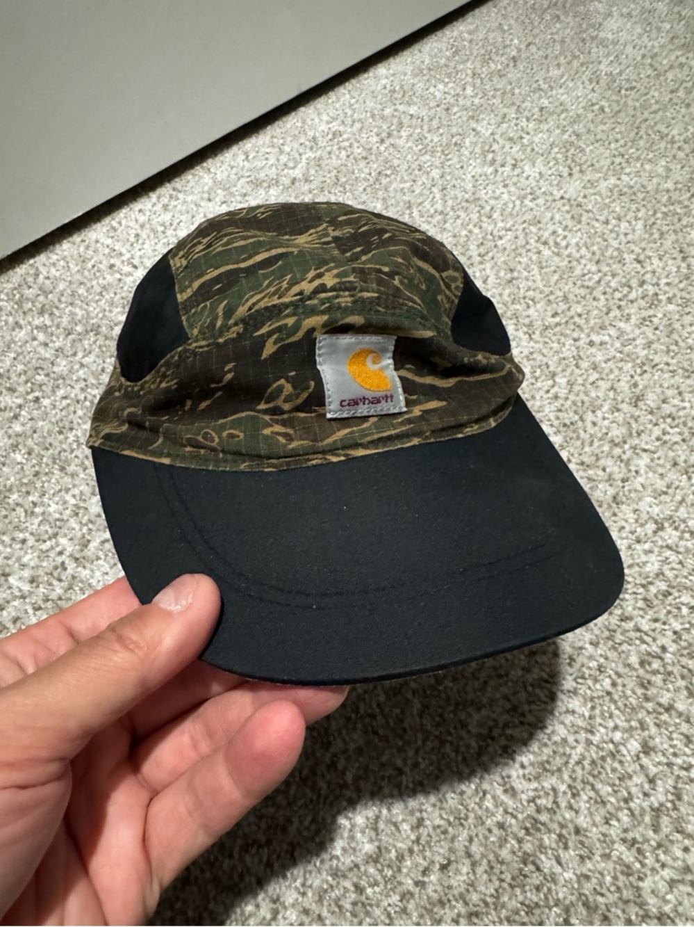 Nike x Carhartt Nrg Tailwind Cap Camo AV4783-010 Rare!! Vintage Running Hat